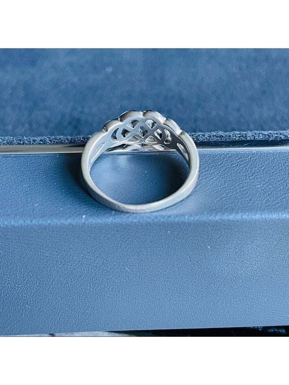 CELTIC KNOT DESIGN INFINITY STERLING SILVER RING - Picture 5 of 10